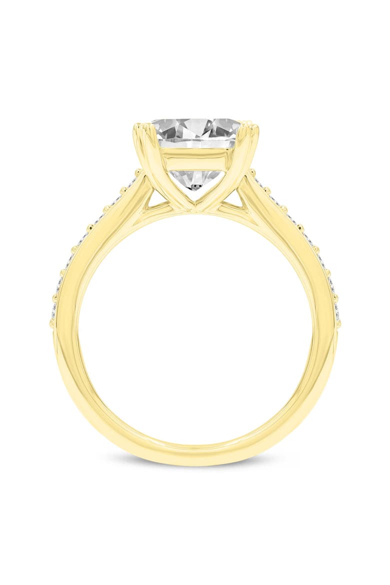 Kalina 14K Yellow Gold Princess Cut Lab Grown Diamond Engagement Ring - 3 Ct, Alternate, color, 14K Yellow Gold