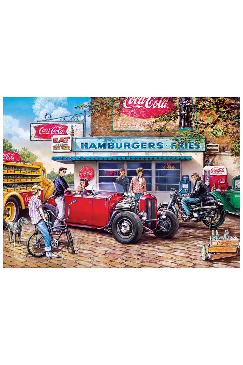 Coca-Cola Hot Rods 1000 Piece Puzzle, Alternate, color, Multicolor
