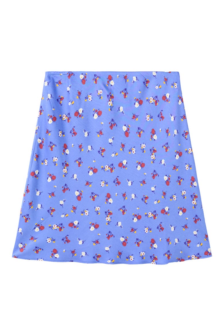 Starring Hailey Bieber Floral Skirt, Alternate, color, SKY BLUE