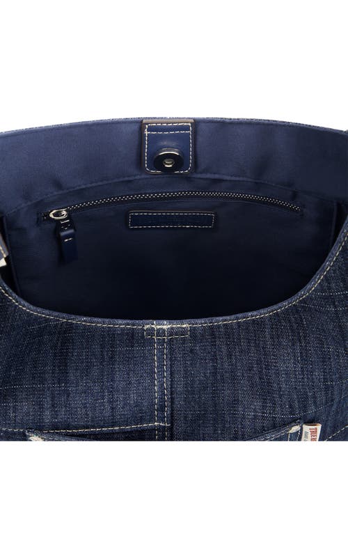 Uspa Accessories Retro Logo Denim Hobo Bag