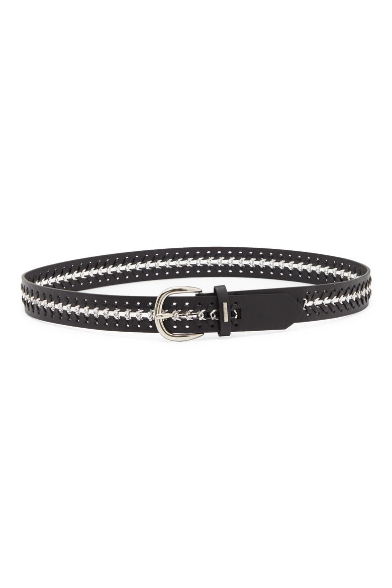 Chain Belt, Main, color, BLACK SILVER