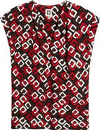 Anne Klein Pleated V-Neck Top