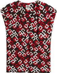 Anne Klein Pleated V-Neck Top