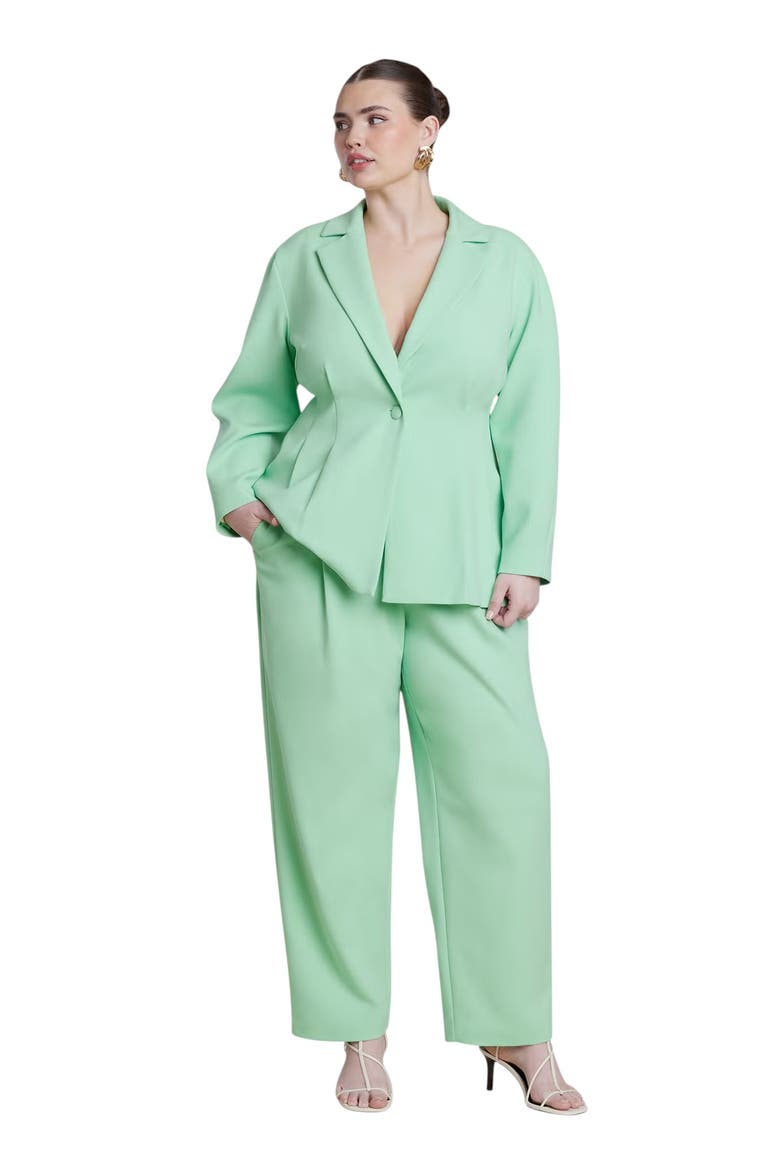 Straight Leg Trouser, Alternate, color, GREEN ASH