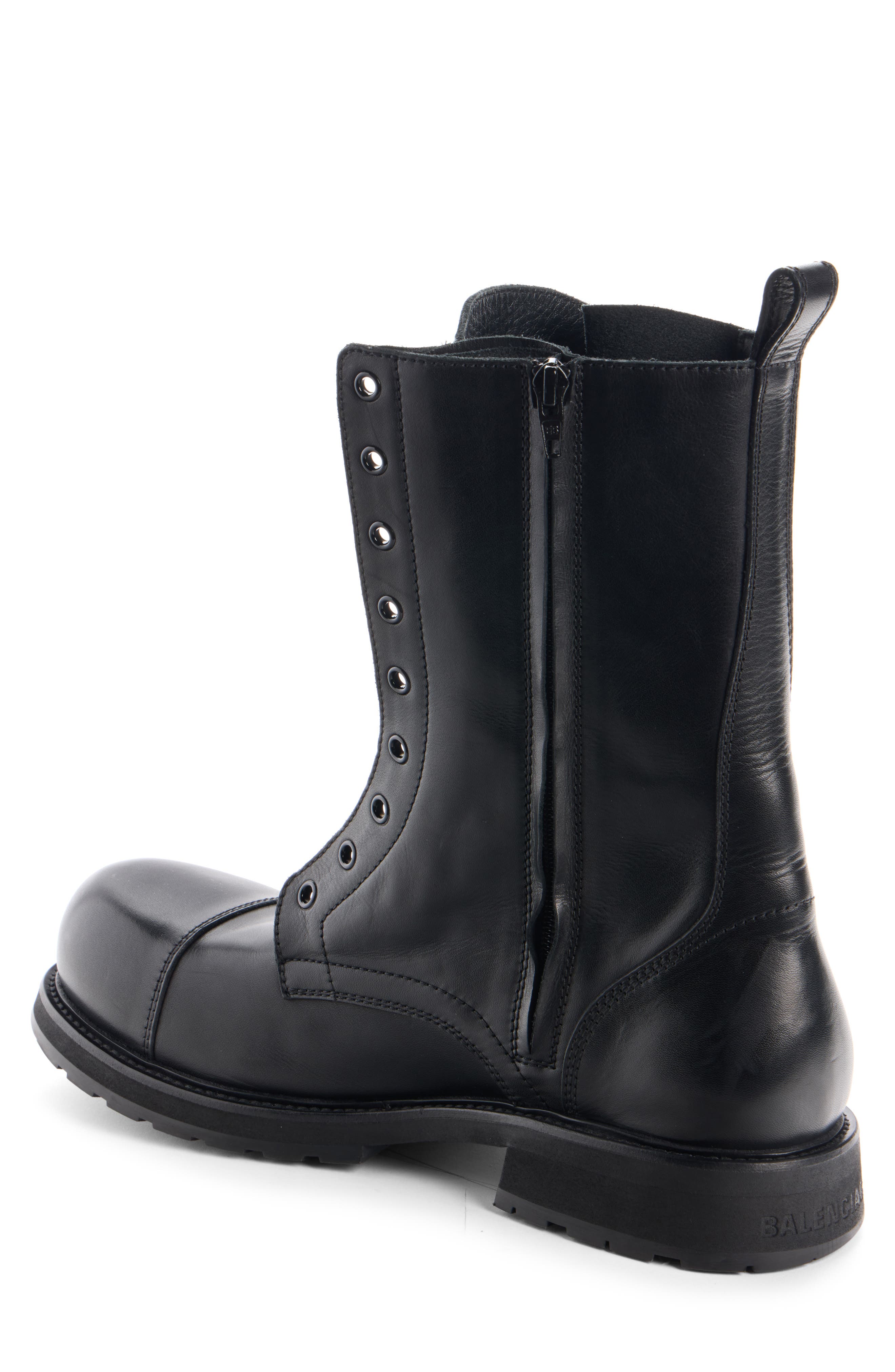Balenciaga Truck Combat Boot, Alternate, color, 1000 Black