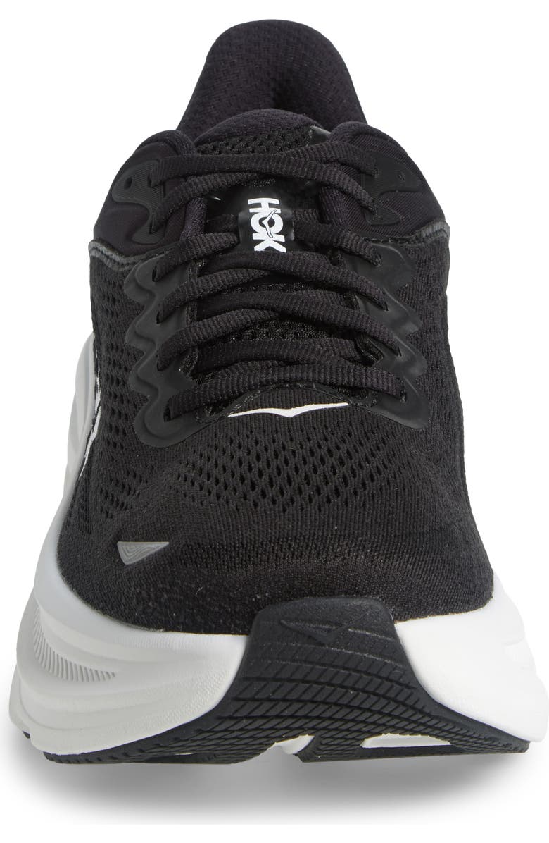 HOKA Bondi 9 Running Shoe, Alternate, color, Black / White