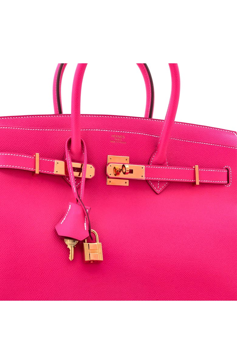 Pre-Owned Hermes Birkin Handbag Pink Epsom with Gold Hardware 35, Alternate, color, Rose Tyrien
