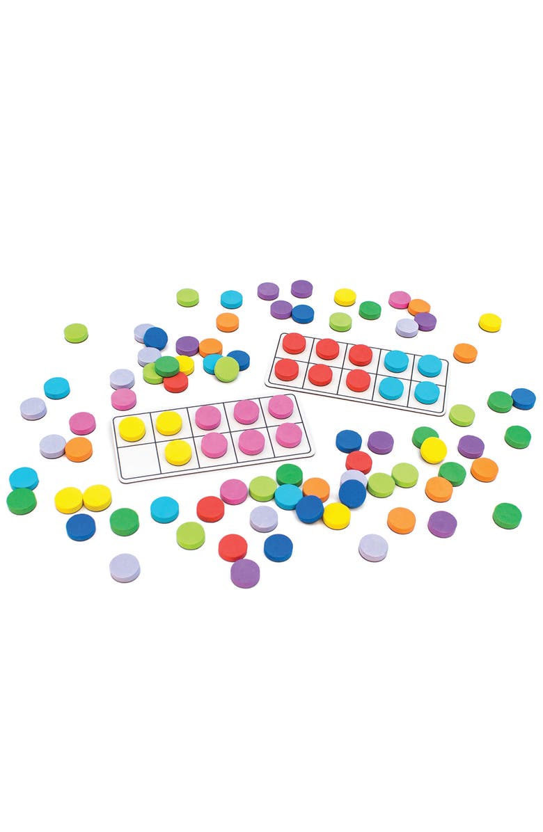 Junior Learning Rainbow Ten Frames Magnetic Activities Learning Set, Alternate, color, Multicolored