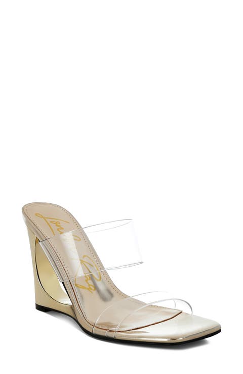 Zelene Clear Strap Wedge Sandal