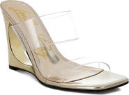 LONDON RAG Zelene Clear Strap Wedge Sandal