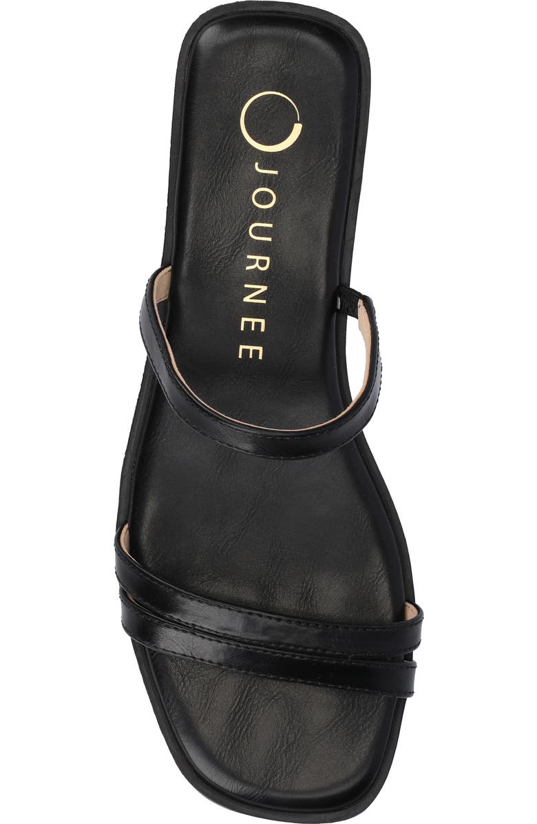Journee Collection Brisa Slide Sandal, Alternate, color, Black