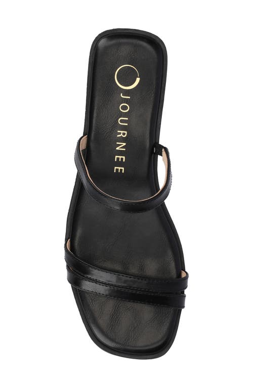 Journee Collection Brisa Slide Sandal In Black