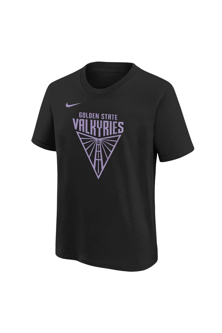 Youth Nike  Eclipse Black Golden State Valkyries Essential Logo T-Shirt, Alternate, color, Eclipse Black