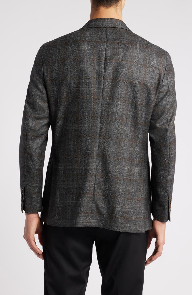 Peter Millar Windowpane Check Wool & Silk Blend Sport Coat, Alternate, color, 