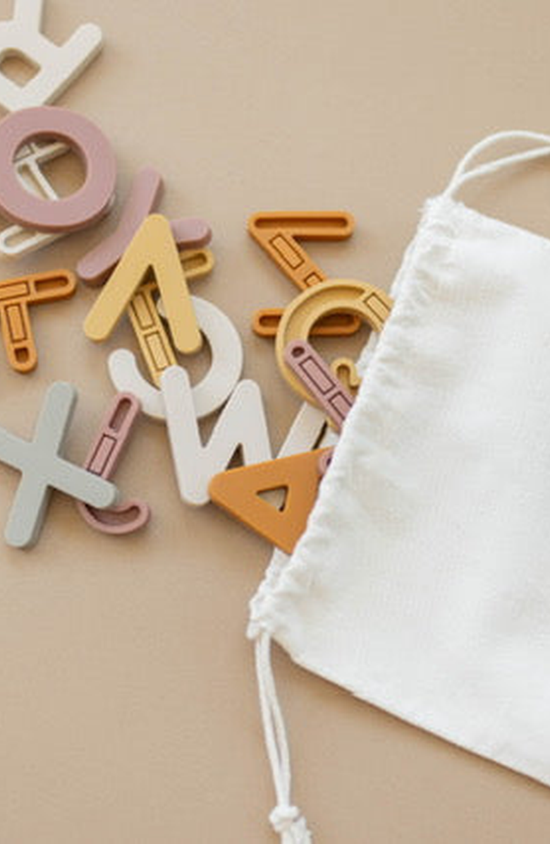BROOKLYN NEUTRAL Alphabet Magnet Set, Alternate, color, Neutral