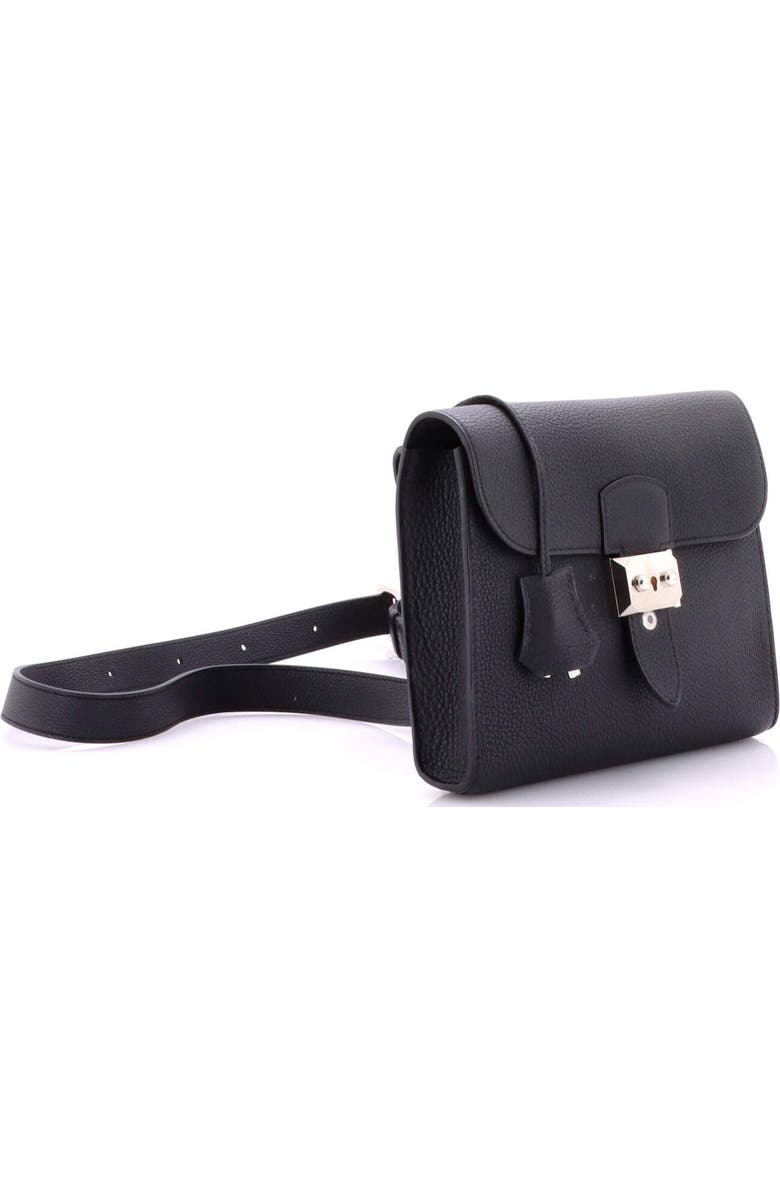 Pre-Owned Hermes Sac a Depeches Messenger Bag Togo 21, Alternate, color, Noir