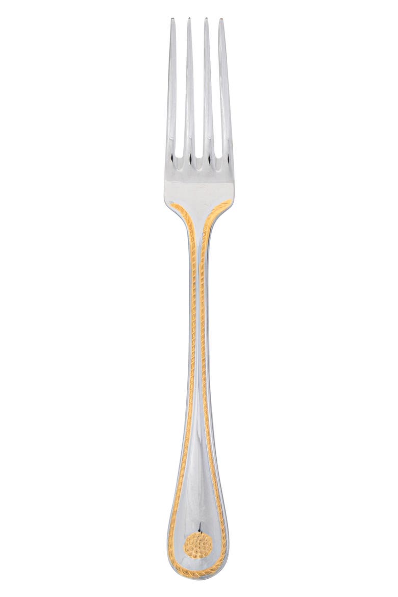 Berry and Thread Gold Accent 5-Piece Place Setting, Alternate, color, POLISHED SILVER/ GOLD
