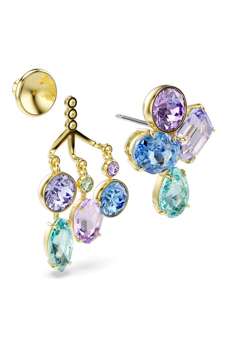 Gema Crystal Jacket Earrings, Alternate, color, GOLD/ MULTI