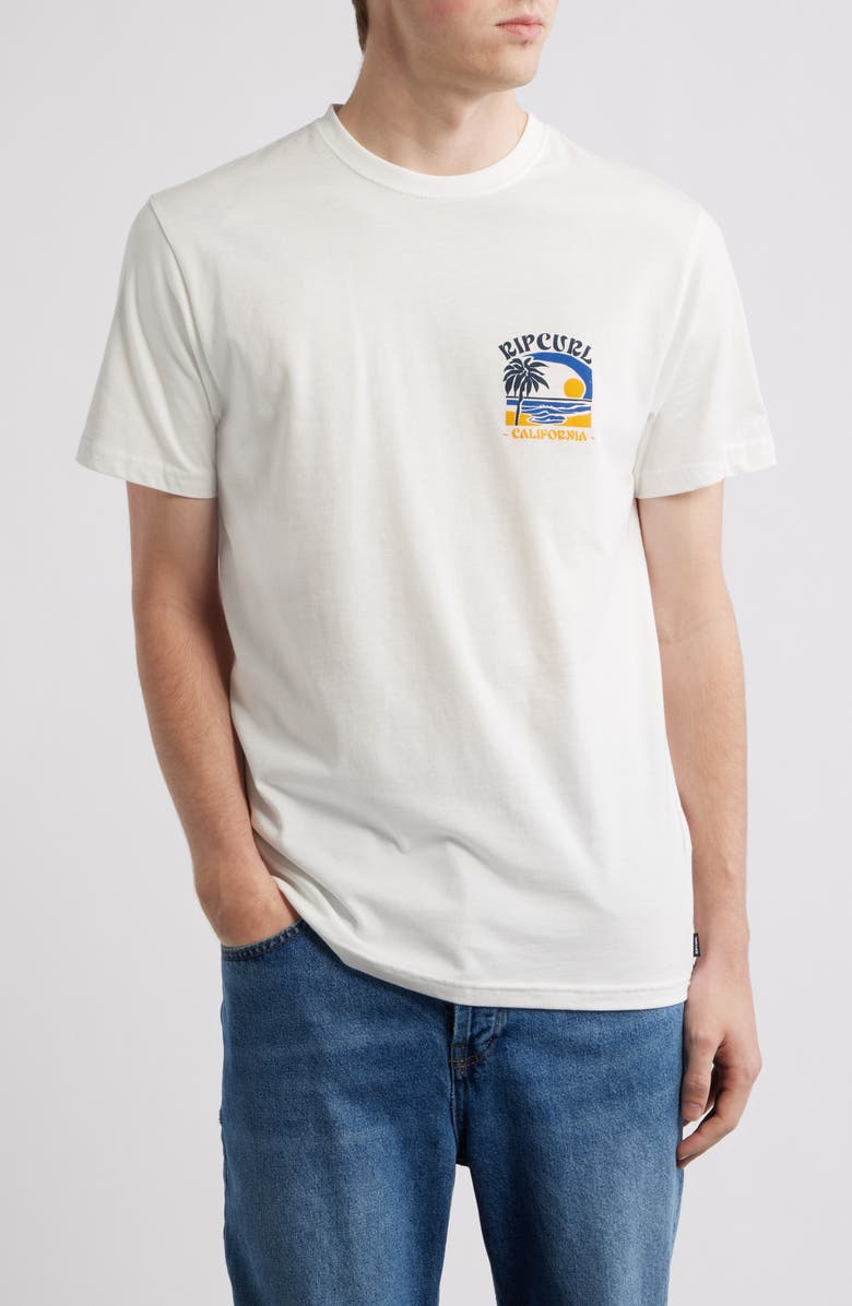 Rip Curl Matisse Desto Cotton Graphic T-Shirt, Main, color, California Bone