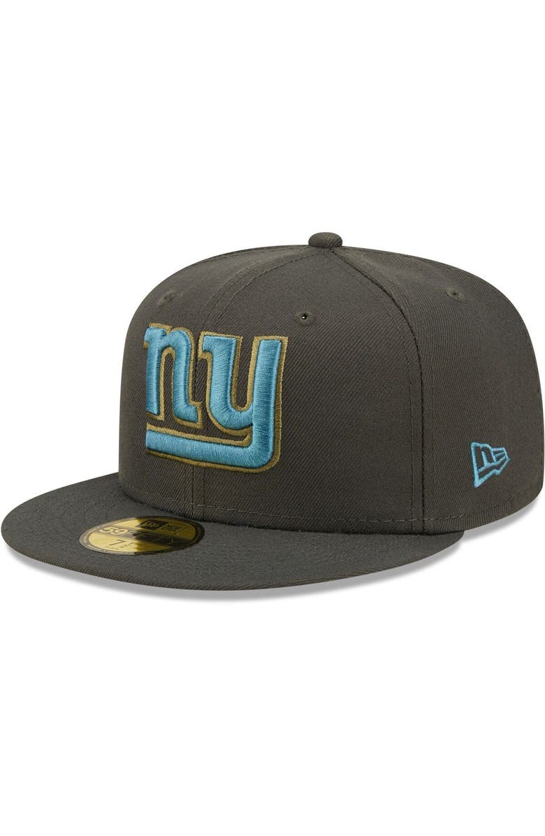 New Era Men's New Era Graphite New York Giants Multi Color Pack 59FIFTY Fitted Hat, Alternate, color, 
