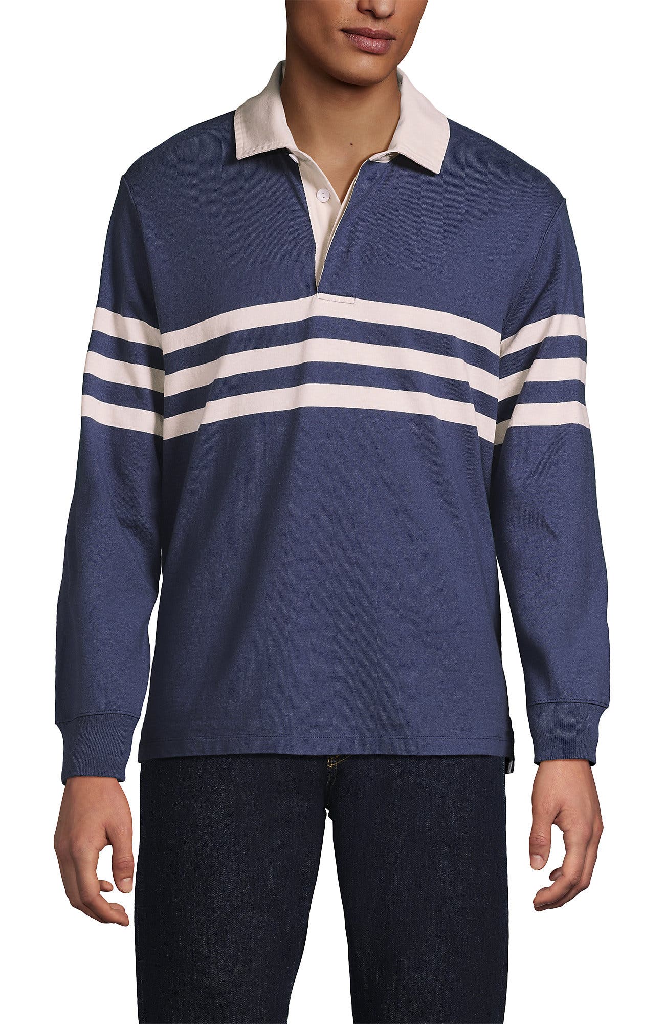 Nightfall Blue/Ivory Stripe