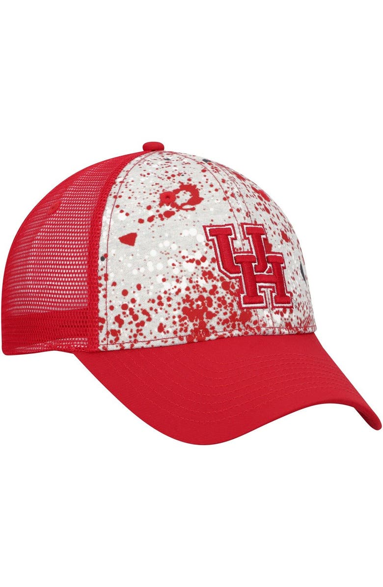 COLOSSEUM Men's Colosseum Gray/Red Houston Cougars Love Fern Trucker Snapback Hat, Alternate, color, Gray