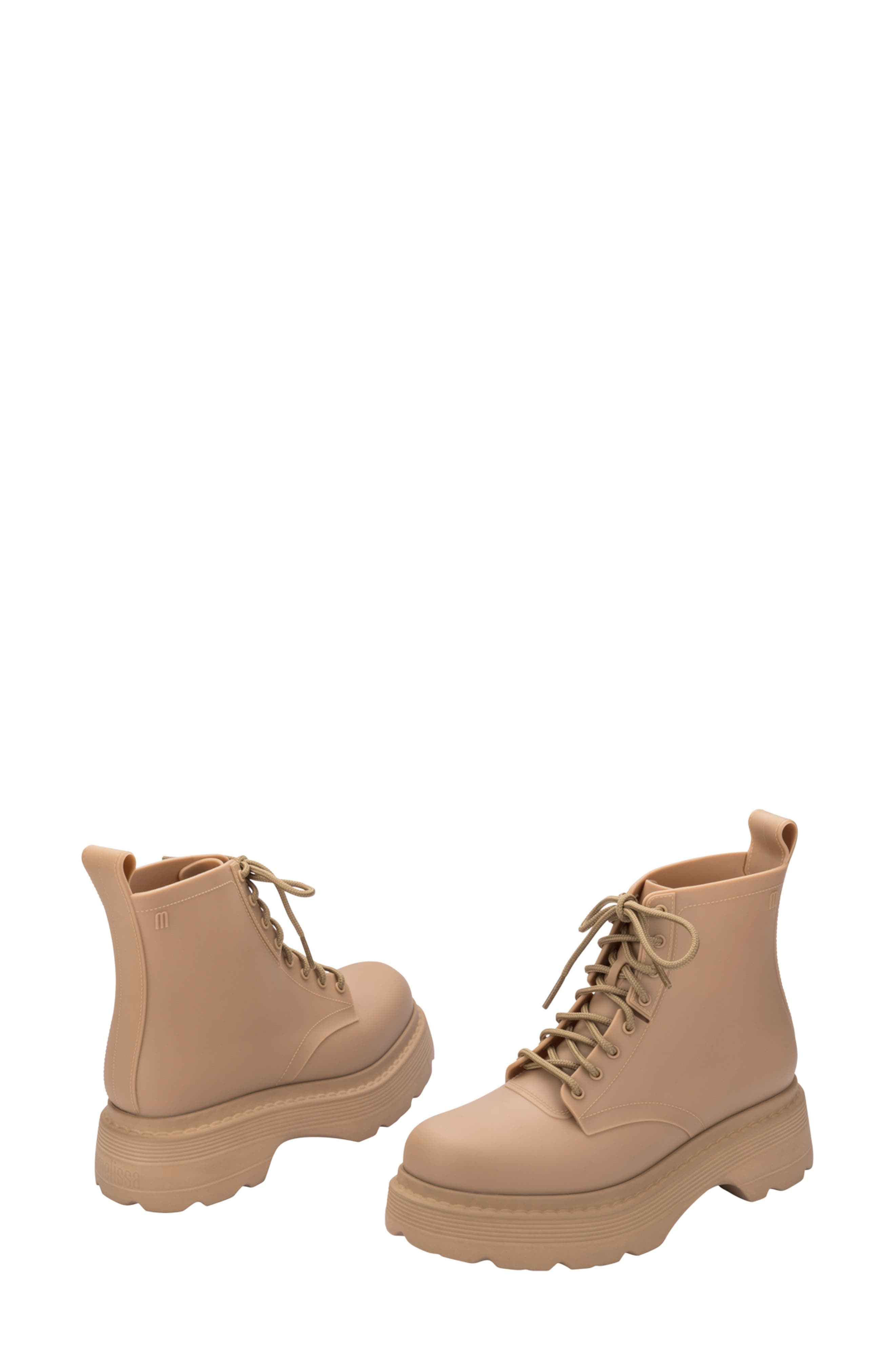 Coturno Soft Platform Boot, Alternate, color, MATT BEIGE