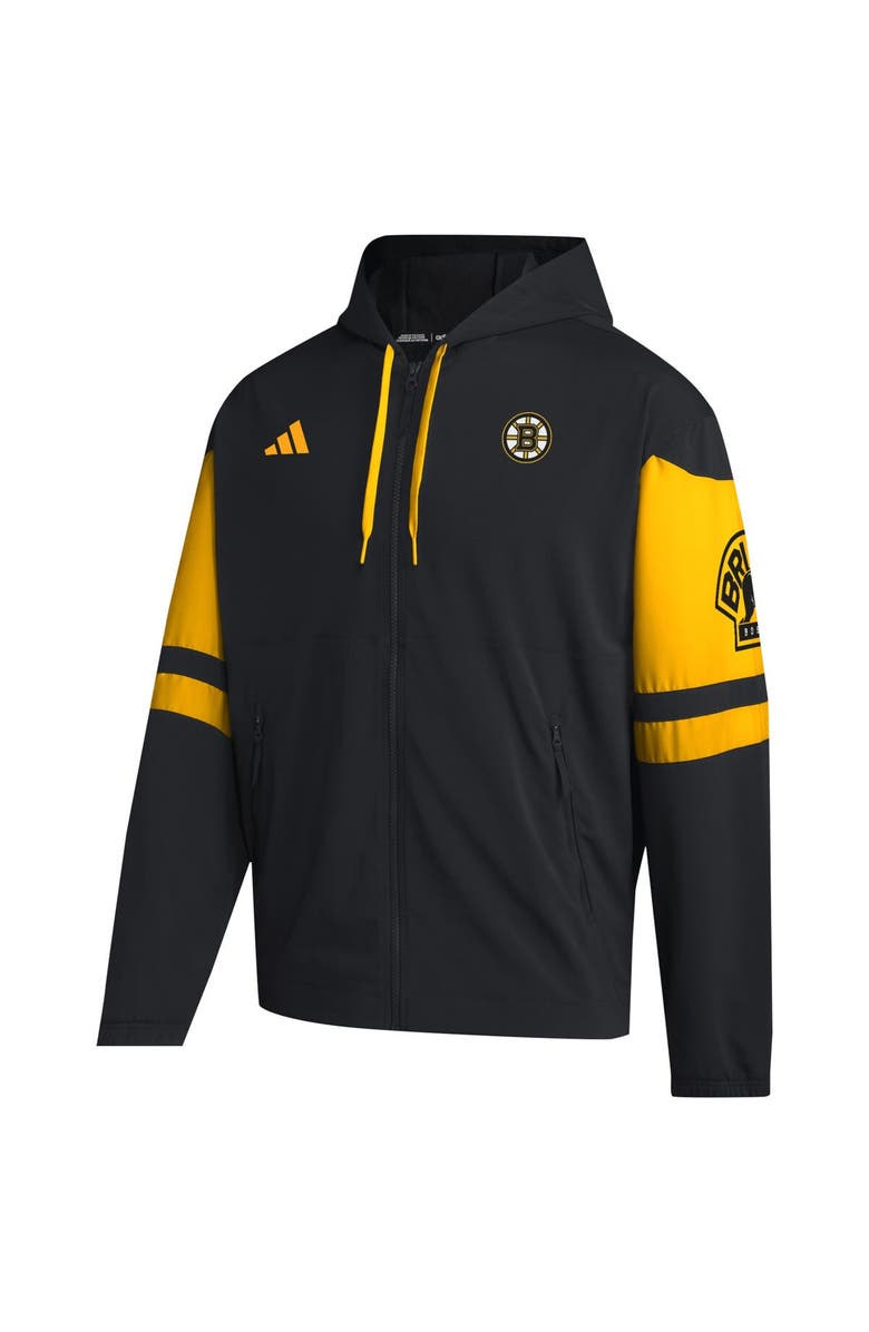 adidas Men's adidas Black Boston Bruins Full-Zip Hoodie, Alternate, color,