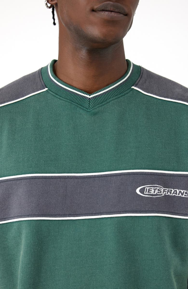 Iets Frans Retro Panelled Cotton Sweatshirt, Alternate, color, 