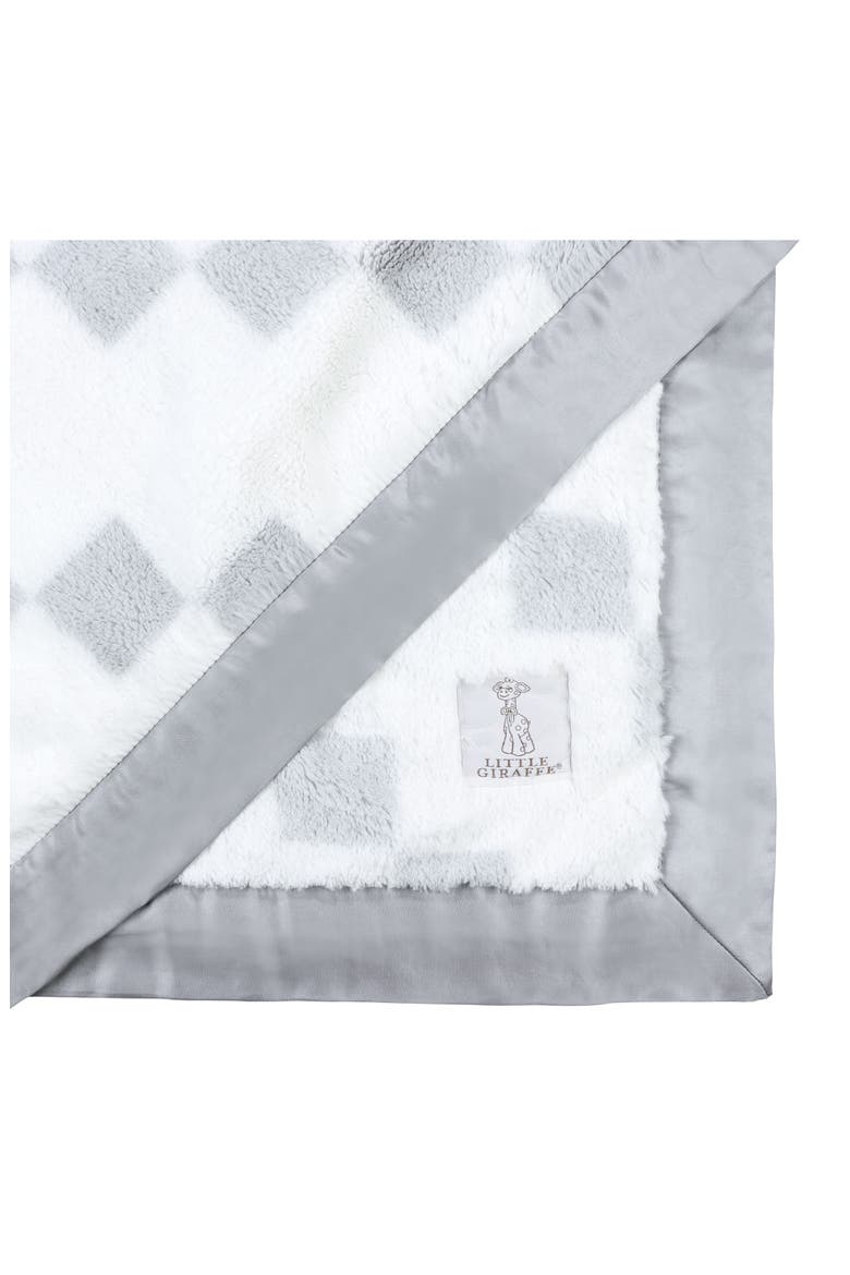 Stairway Luxe Strand Faux Fur Blanket, Alternate, color, SILVER