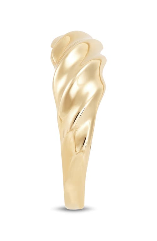 Frankie & Zoe Shrimp Band Ring In Gold