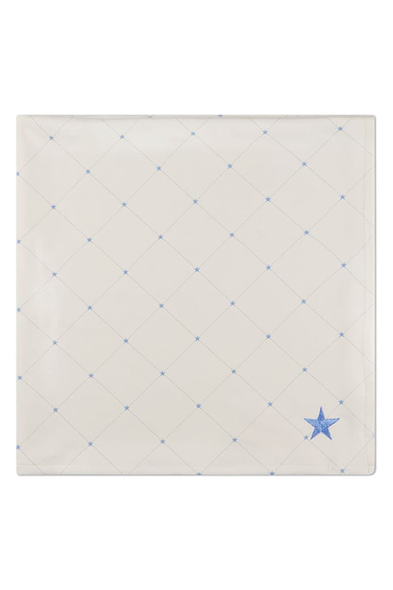 Baby Stars and Stitching Snuggle Blanket, Alternate, color, Blue