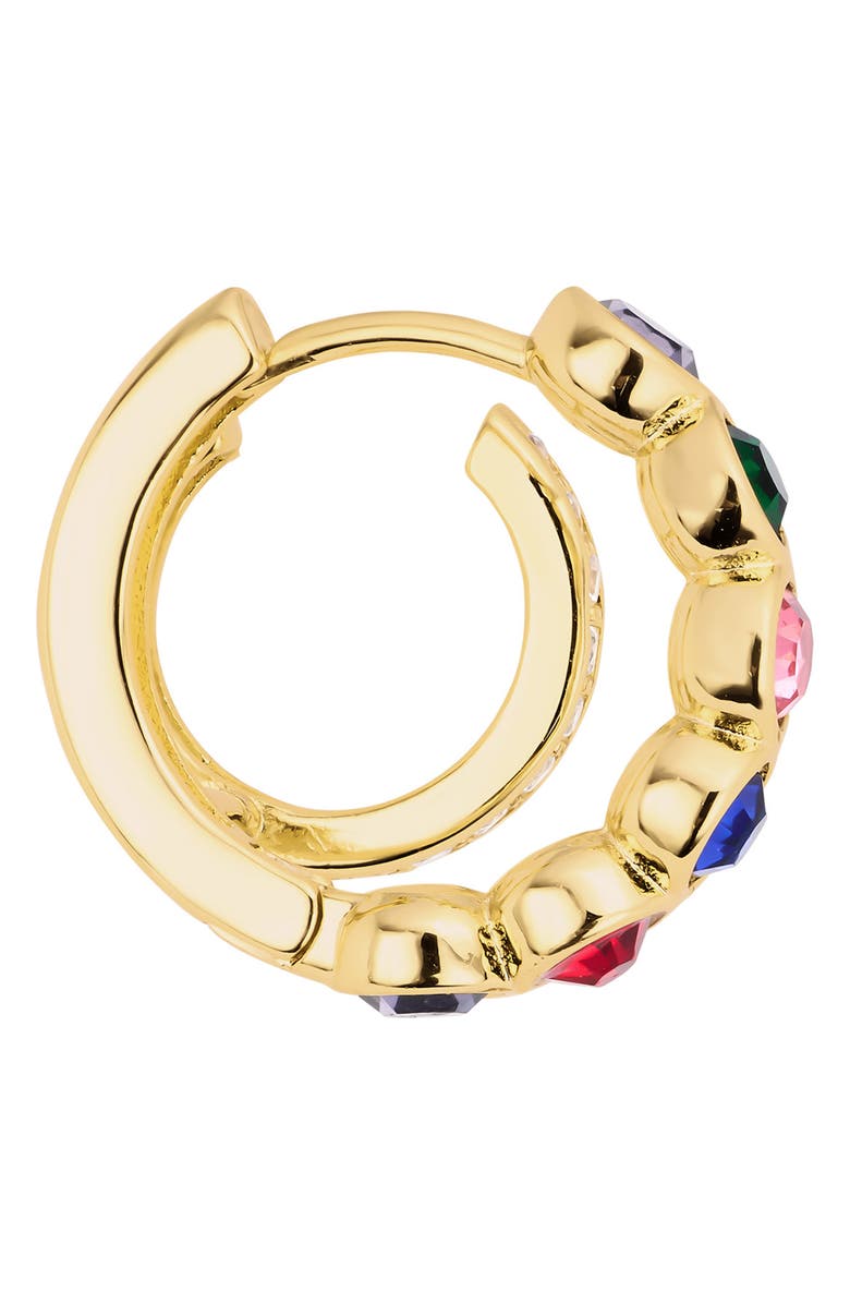 ATHRA LUXE Modern Muse Multicolor Hoop Earrings, Alternate, color, Gold