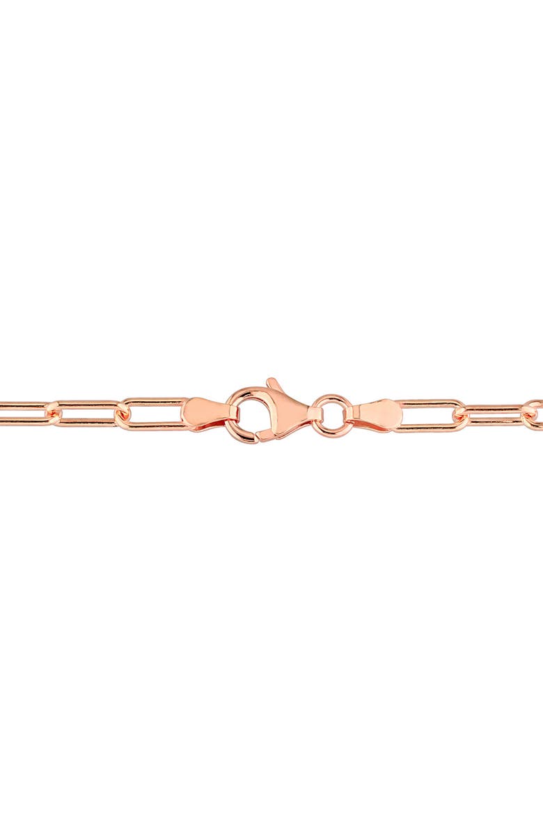 DELMAR Polished Paper Clip Chain Necklace & Bracelet Set, 3.5mm, Alternate, color,