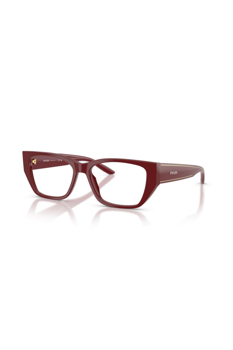 55mm Rectangle optical glasses, Main, color, Brown