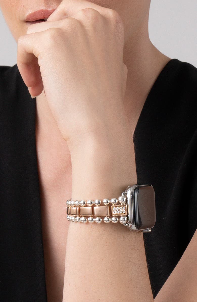 LAGOS Smart Caviar Diamond Apple Watch<sup>®</sup> Watchband, Alternate, color,