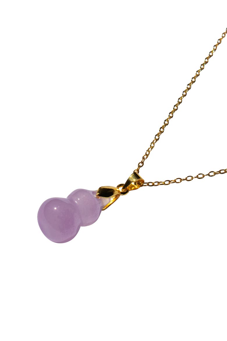 Hulu Purple Gemstone Pendant Necklace, Alternate, color, Purple