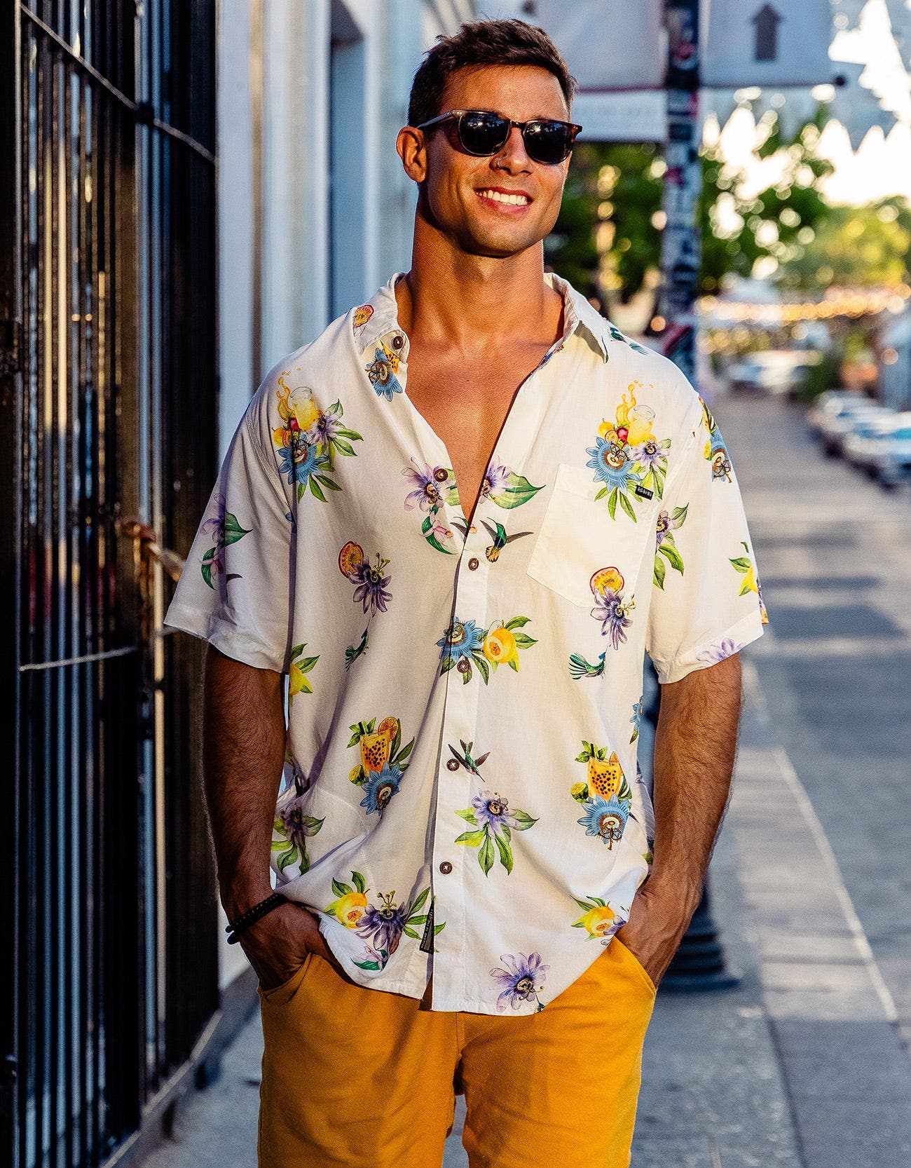 Baja Llama Men's Floral Button-up Shirt (Men) | Nordstrom