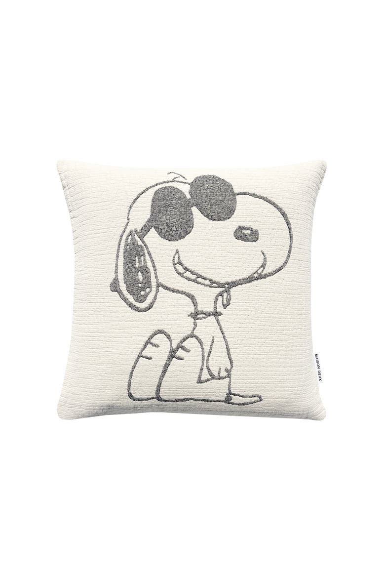 Peanuts Cushion Cover, Main, color, Black - White