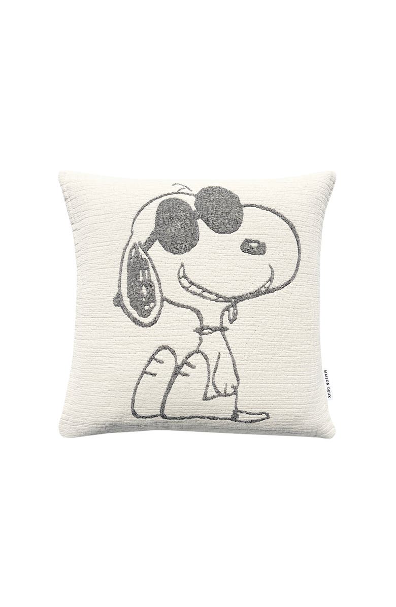 Maison Deux Peanuts Cushion Cover, Main, color, Black - White