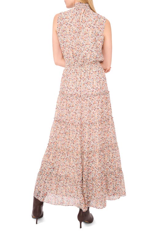 1.state Smocked Tiered Maxi Dress In Neutral
