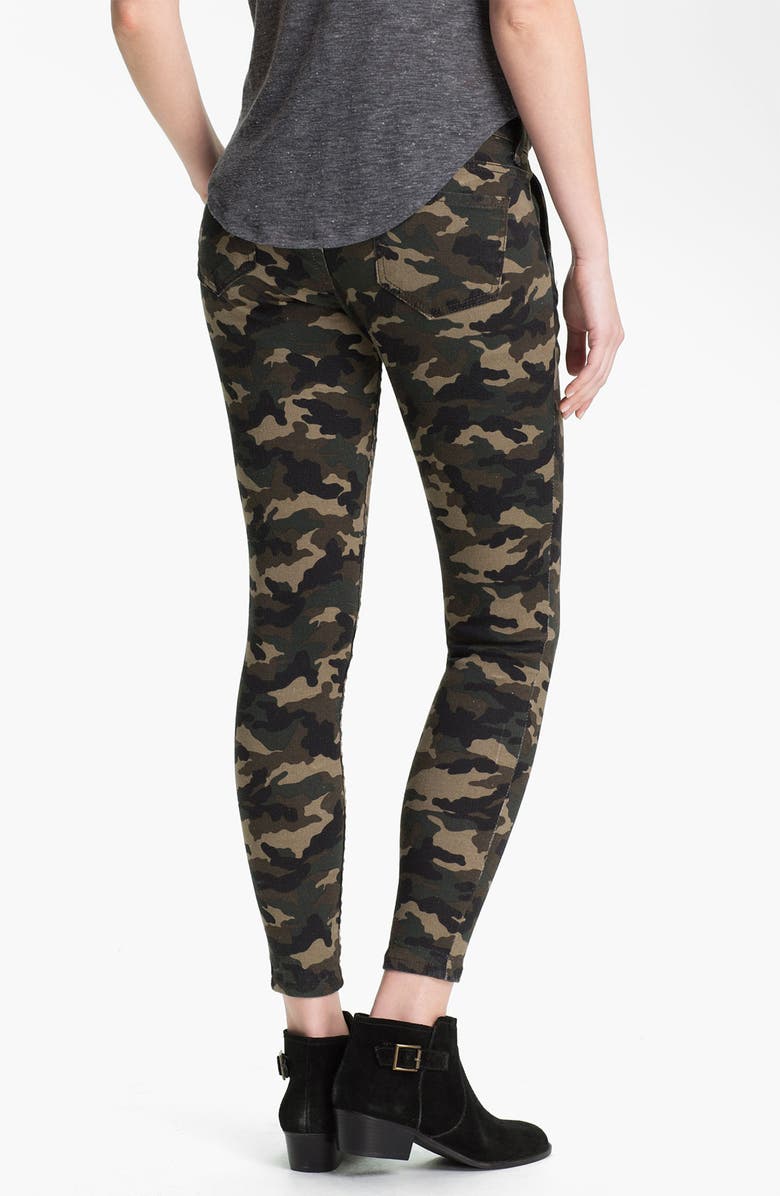 STS Blue See Thru Soul Camo Print Skinny Pants, Alternate, color, 