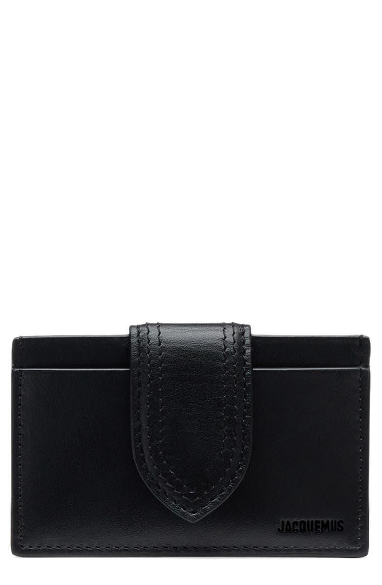 Jacquemus Le Porte Carte Bambino Card Case, Main, color, Black