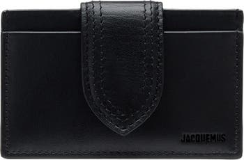★【JACQUEMUS】 Le Porte Carte Bambino★ Le Porte Carte Bambino card case in black - Jacquemus
