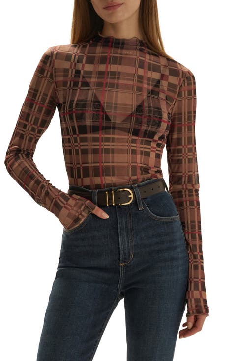 The Sheer Fantasy Mock Neck Top