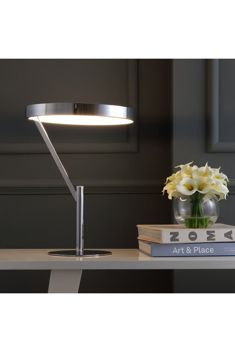 Owen Integrated LED Metal Table Lamp, Main, color, Chrome
