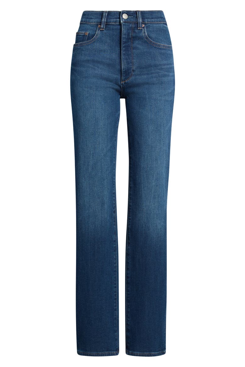 Patti High Waist Straight Leg Jeans, Alternate, color, EVERMORE