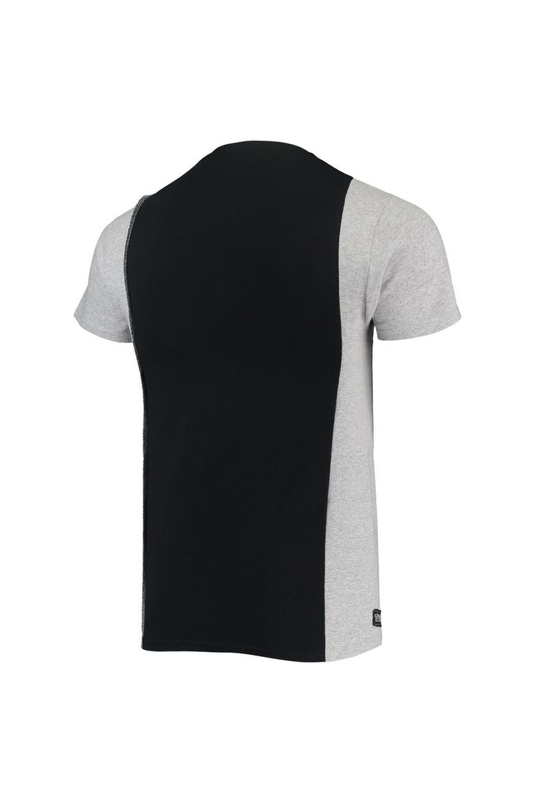 Men's Refried Apparel Black/Heathered Gray New York Jets Sustainable Split T-Shirt, Alternate, color, Black