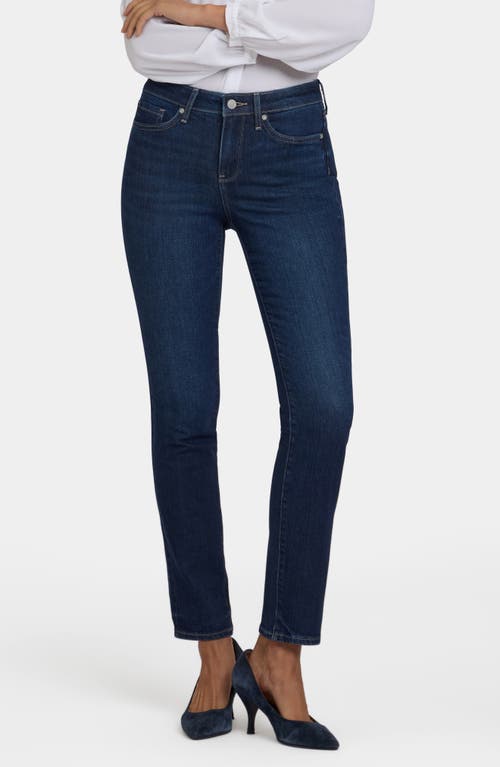 Nydj Sheri Slim Leg Sequin Trim Jeans In Blue