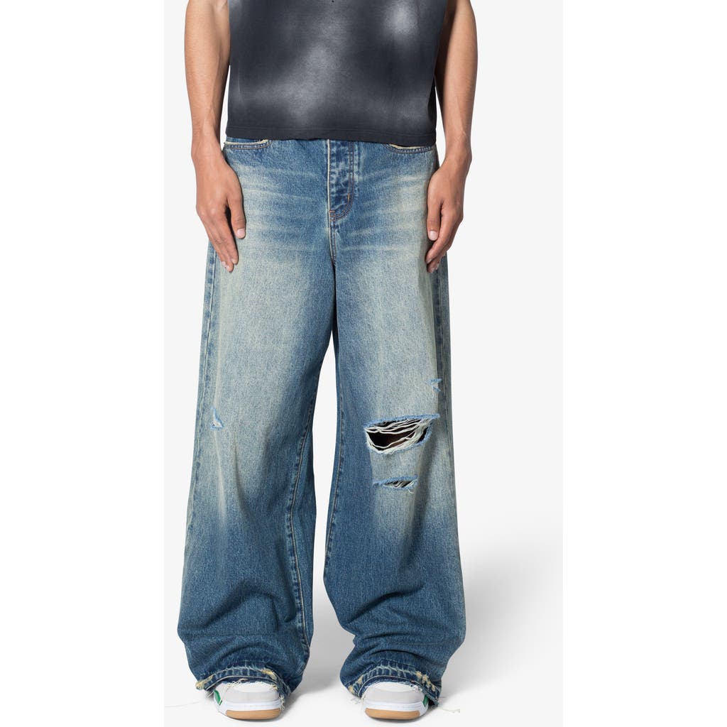 Mnml Baggy Rave Ripped Wide Leg Jeans